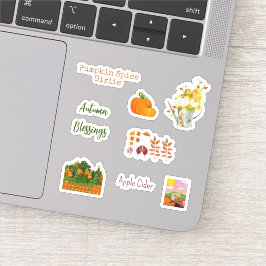 Schattigee Herfst Seizoen Vinyl Stickers