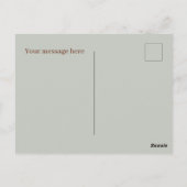 Schattigee Herfst Seizoensuil tekst toevoegen Briefkaart (Achterkant)