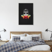 Schattigee Herfst Spider met Dewdrop Pet Canvas Afdruk (Insitu (Slaapkamer))