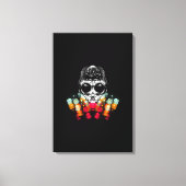 Schattigee Herfst Spider met Dewdrop Pet Canvas Afdruk (Voorkant)