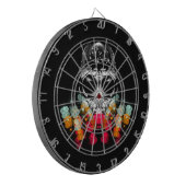 Schattigee Herfst Spider met Dewdrop Pet Dartbord (Voorkant Links)