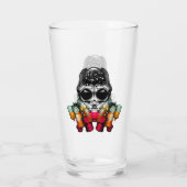 Schattigee Herfst Spider met Dewdrop Pet Glas (Achterkant)