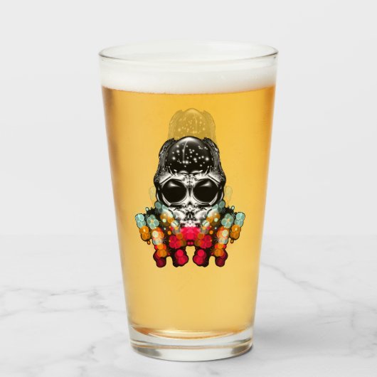 Schattigee Herfst Spider met Dewdrop Pet Glas (Voorkant gevuld)