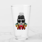 Schattigee Herfst Spider met Dewdrop Pet Glas (Voorkant)