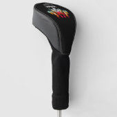 Schattigee Herfst Spider met Dewdrop Pet Golfheadcover (Schuin)
