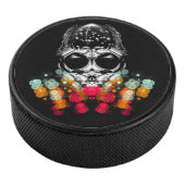 Schattigee Herfst Spider met Dewdrop Pet Hockey Puck (3/4)
