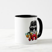 Schattigee Herfst Spider met Dewdrop Pet Mok (Voorkant rechts)