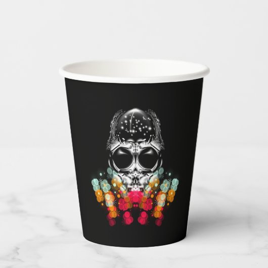 Schattigee Herfst Spider met Dewdrop Pet Papieren Bekers (Achterkant)