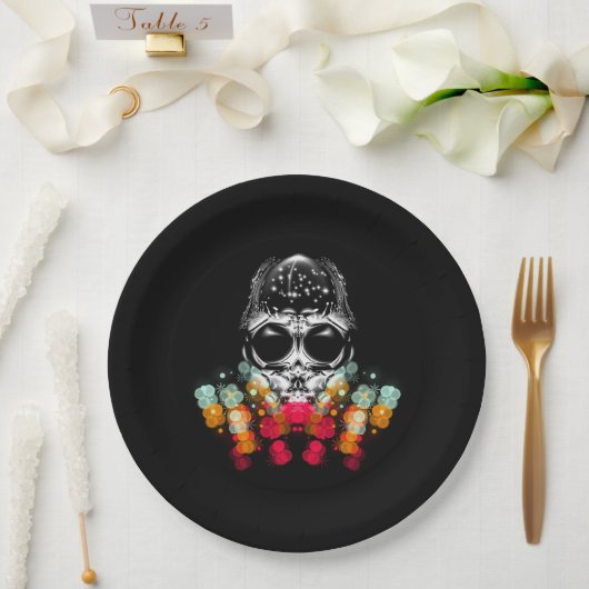 Schattigee Herfst Spider met Dewdrop Pet Papieren Bordje (Huwelijk)