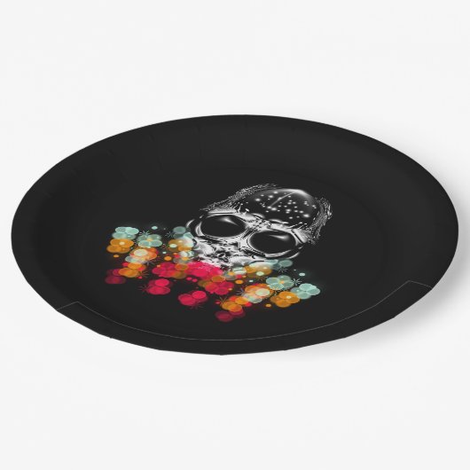 Schattigee Herfst Spider met Dewdrop Pet Papieren Bordje (Gekanteld)