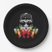 Schattigee Herfst Spider met Dewdrop Pet Papieren Bordje (Voorkant)