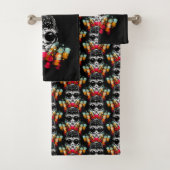 Schattigee Herfst Spider met Dewdrop Pet Pattern Bad Handdoek (Insitu)