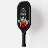 Schattigee Herfst Spider met Dewdrop Pet Pickleball Paddle (Links)