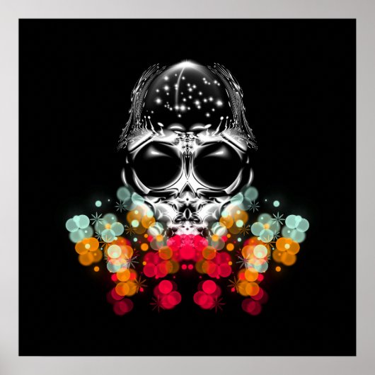 Schattigee Herfst Spider met Dewdrop Pet Poster (Voorkant)