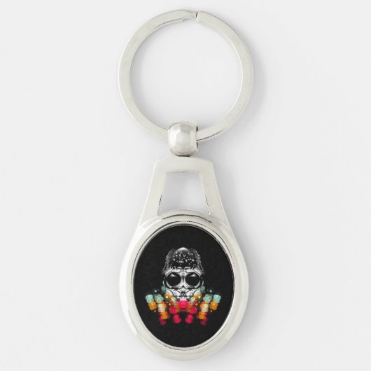 Schattigee Herfst Spider met Dewdrop Pet Sleutelhanger (Voorkant)