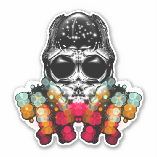 Schattigee Herfst Spider met Dewdrop Pet Sticker (Voorkant)