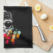 Schattigee Herfst Spider met Dewdrop Pet Theedoek (Quarter Fold)