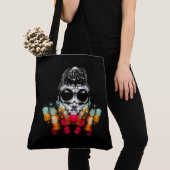 Schattigee Herfst Spider met Dewdrop Pet Tote Bag (Dichtbij)