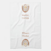 Schattigee Herfst Thema Custom Wit Gepersonaliseer Theedoek (Verticaal)