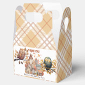 Schattigee Herfst Uil & Eekhoorn Boy Verjaardag Bedankdoosjes (Geopend)