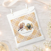 Schattigee Herfst Uil & Eekhoorn Boy Verjaardag Bedankzakje (Geknipt)