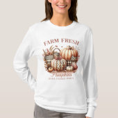 Schattigee Herfst Verse pompoen  Fancy pompoenen T-shirt (Voorkant)