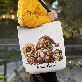 Schattigee Herfst Vibes Waterverf Gnome Tas