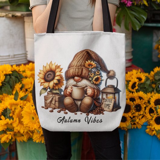Schattigee Herfst Vibes Waterverf Gnome Tas