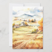 Schattigee Herfst Woodland Animals 1e verjaardagsu Kaart (Achterkant)