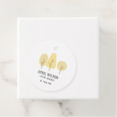 SCHATTIGEE HERFST YELLOW TREE TRIO LANDSCAPING PRI BEDANKJES LABELS (In situ)