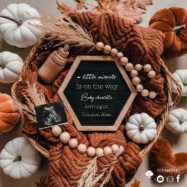 Schattigee Herfst zwangerschapsaankondiging Kaart