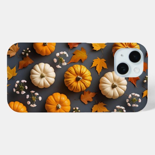 Schattigee herfstbladeren en bloesems Case-Mate iPhone case (Achterkant (horizontaal))