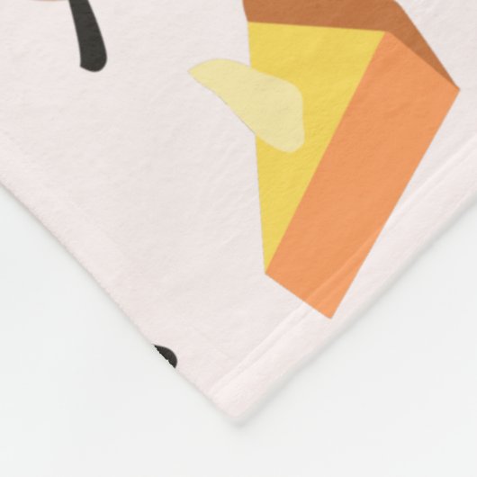 Schattigee herfstbladeren, pompoentaart oranje pat fleece deken (Hoek)