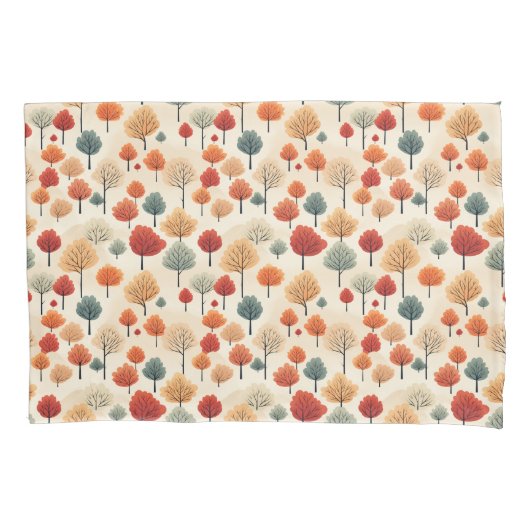 Schattigee herfstbos Kussensloop set (Voorkant-Links)