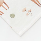 Schattigee herfstbosdierenkwekerij fleece deken (Hoek)