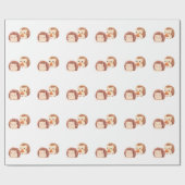 Schattigee herfstegels - Kawaii Herfst Forest Anim Cadeaupapier (Vlak)