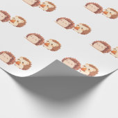 Schattigee herfstegels - Kawaii Herfst Forest Anim Cadeaupapier (Hoek)