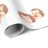 Schattigee herfstegels - Kawaii Herfst Forest Anim Cadeaupapier (Rol Hoek)