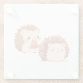 Schattigee herfstegels - Kawaii Herfst Forest Anim Glazen Onderzetter (Achterkant)