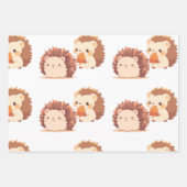 Schattigee herfstegels - Kawaii Herfst Forest Anim Inpakpapier Vel (Voorkant 3)