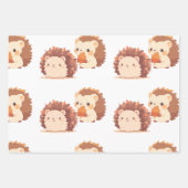 Schattigee herfstegels - Kawaii Herfst Forest Anim Inpakpapier Vel (Voorkant 2)