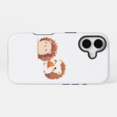Schattigee herfstegels - Kawaii Herfst Forest Anim iPhone 16 Hoesje (Achterkant horizontaal)