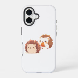 Schattigee herfstegels - Kawaii Herfst Forest Anim iPhone 16 Hoesje