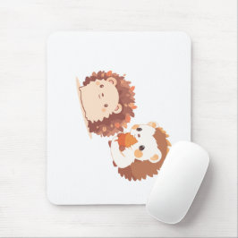 Schattigee herfstegels - Kawaii Herfst Forest Anim Muismat