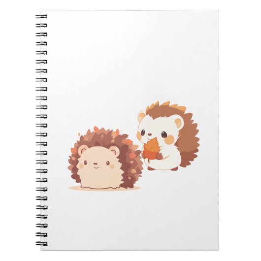 Schattigee herfstegels - Kawaii Herfst Forest Anim Notitieboek (Voorkant)