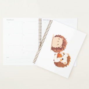 Schattigee herfstegels - Kawaii Herfst Forest Anim Planner