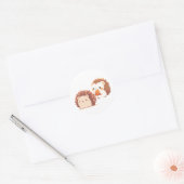 Schattigee herfstegels - Kawaii Herfst Forest Anim Ronde Sticker (Envelop)
