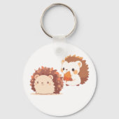 Schattigee herfstegels - Kawaii Herfst Forest Anim Sleutelhanger (Voorkant)