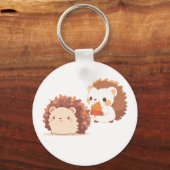 Schattigee herfstegels - Kawaii Herfst Forest Anim Sleutelhanger (Voorkant)