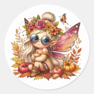 Schattigee herfstfee Stickers